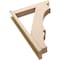 Ekena Millwork 5 1/2-in W x 26-in D x 38-in H Balboa Slat Rough Cedar Woodgrain TimberThane Outlooker, Primed Tan OUTUR055X26X38BOA24RCPR - alternate 3